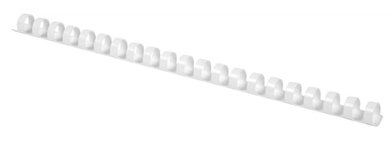 Inele plastic 10 mm, max 65 coli, 100buc/cut, Office Products - alb