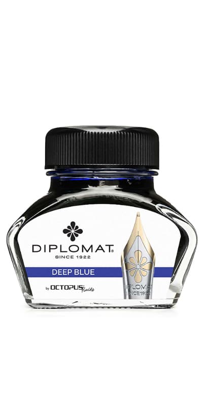 Calimara cu cerneala DIPLOMAT Octopus, 30 ml - albastru ultra marin