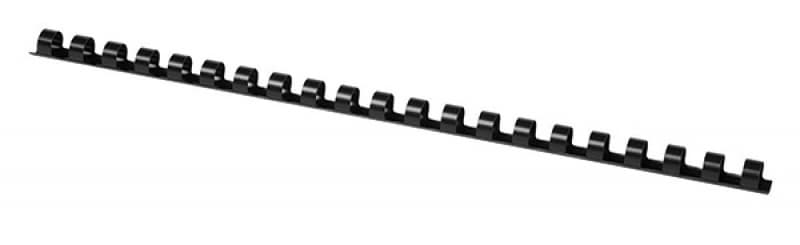 Inele plastic 10 mm, max 65 coli, 100buc/cut, Office Products - negru