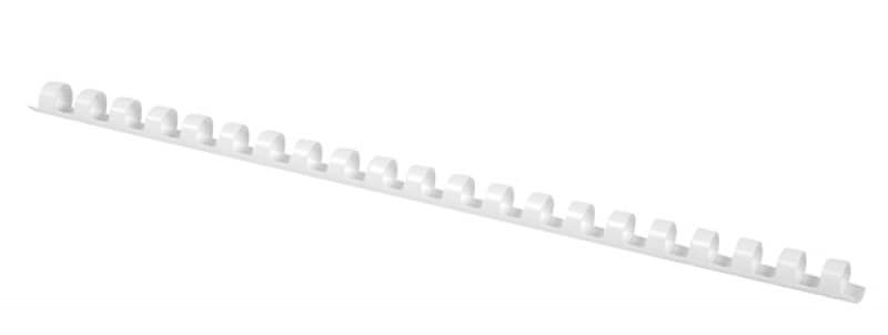 Inele plastic 14 mm, max 115 coli, 100buc/cut, Office Products - alb