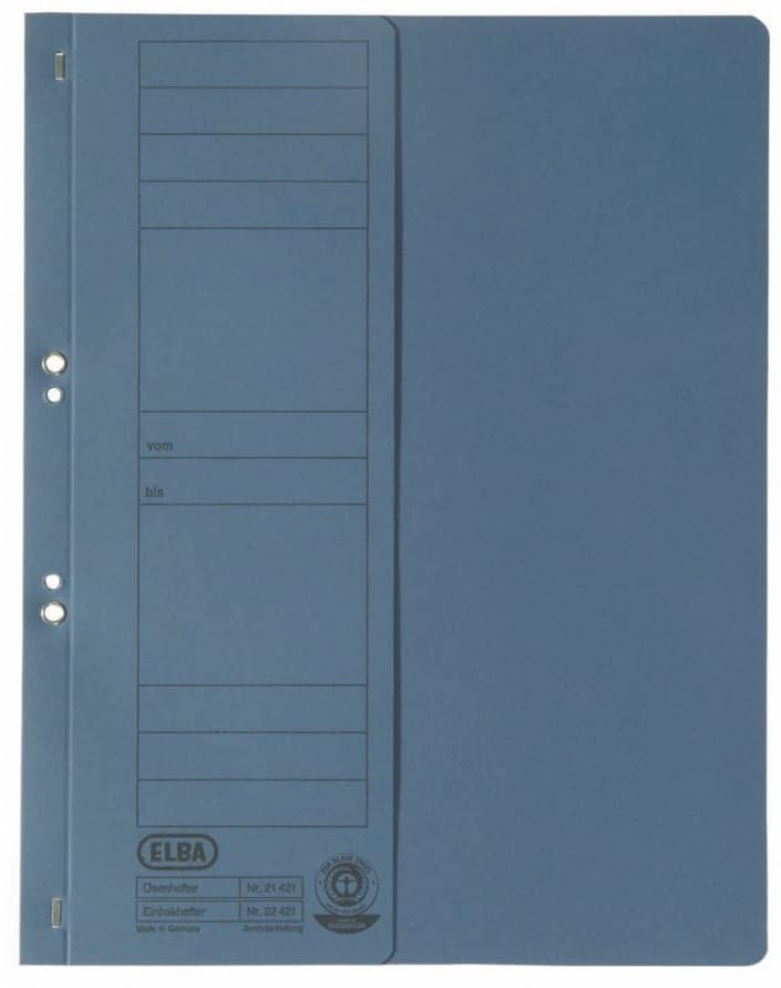 Dosar carton cu capse 1/2 ELBA Smart Line - albastru