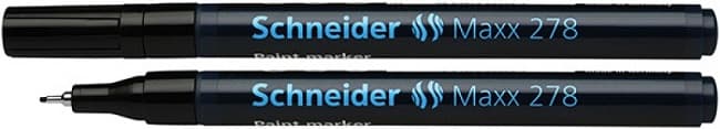 Marker cu vopsea SCHNEIDER Maxx 278, varf rotund 0.8mm - negru