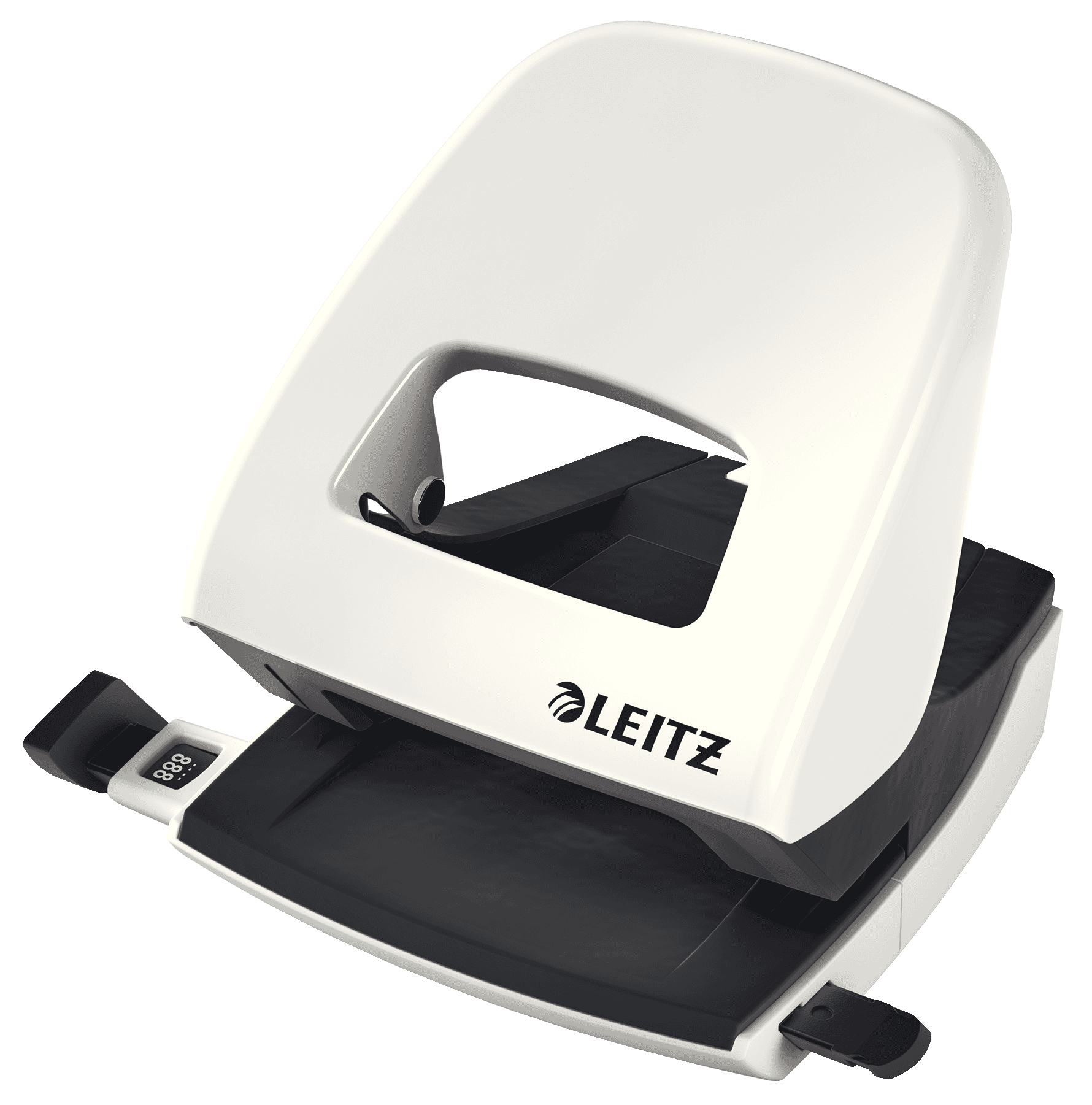 Perforator metalic LEITZ WOW 5008 NeXXt Series, 30 coli, alb