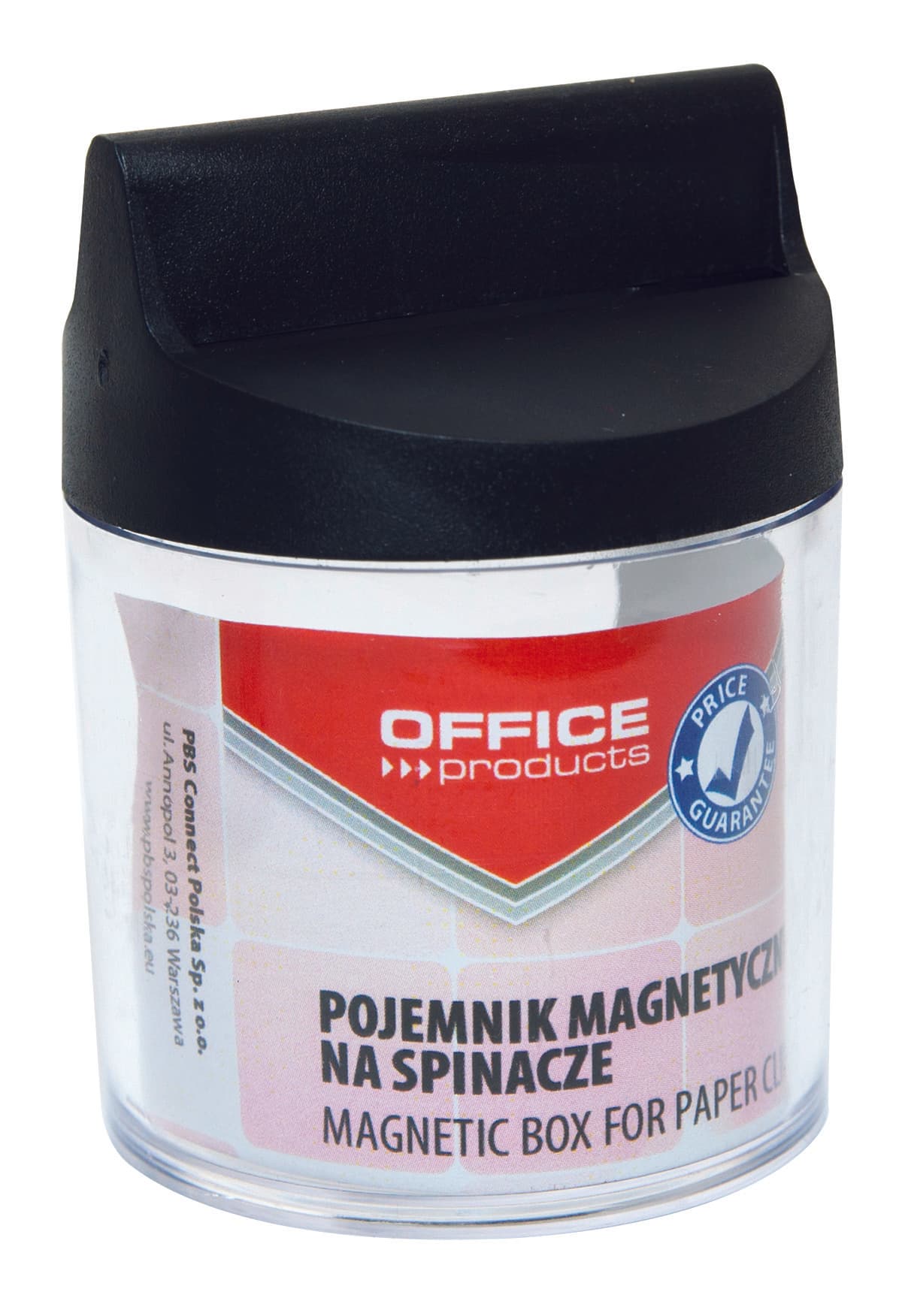 Dispenser magnetic cilindric, D58xh68mm, pentru agrafe, Office Products