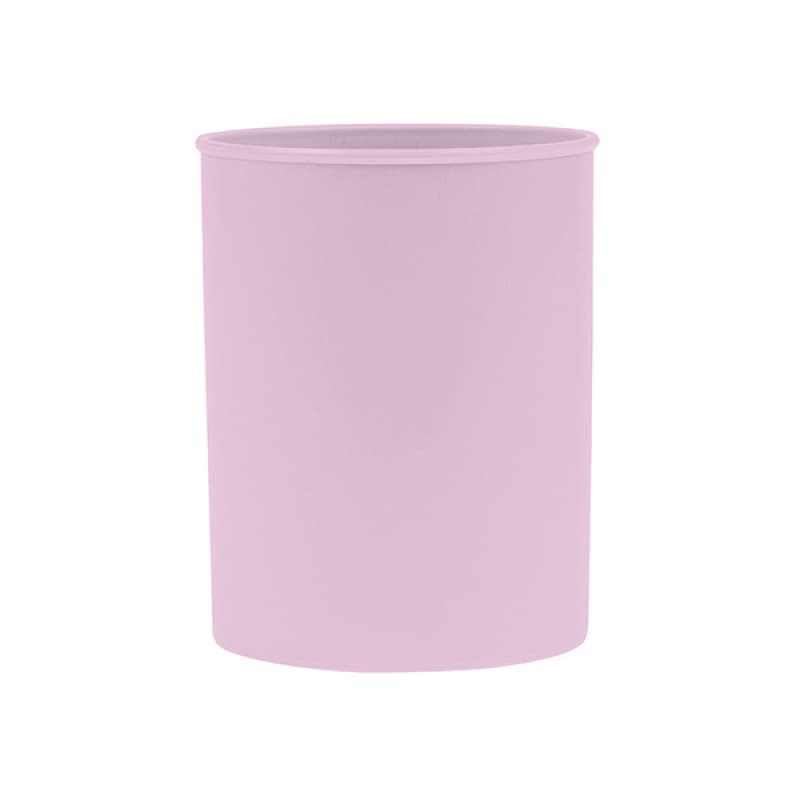 Suport plastic, cilindric, pentru instrumente de scris, D75mm, H-9.5cm, DONAU Life - mov pastel