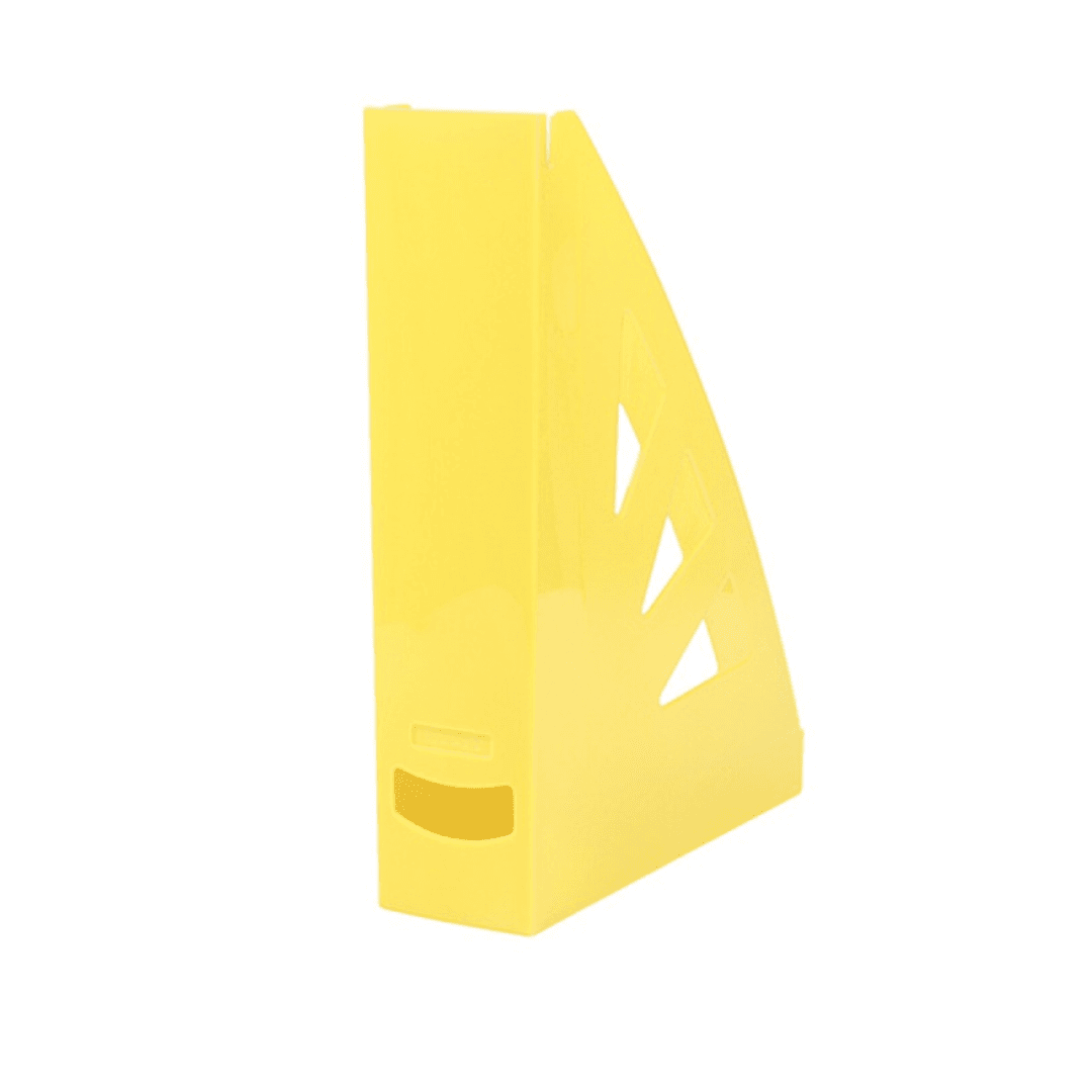 Suport vertical plastic pentru cataloage Office Products - galben