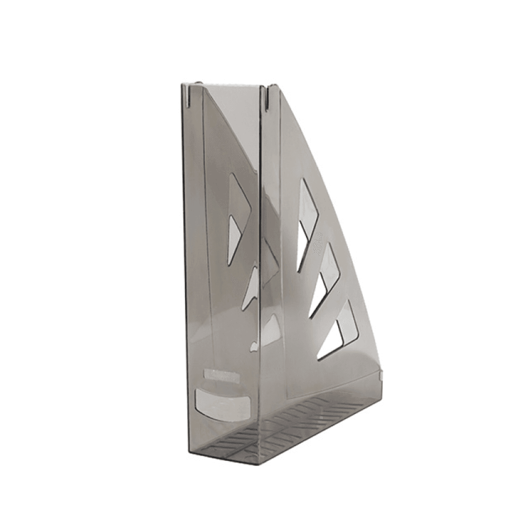 Suport vertical plastic pentru cataloage Office Products - fumuriu