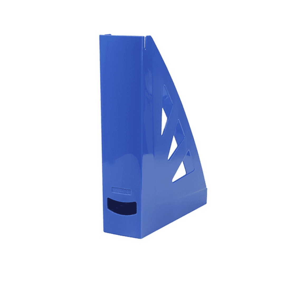 Suport vertical plastic pentru cataloage Office Products - albastru