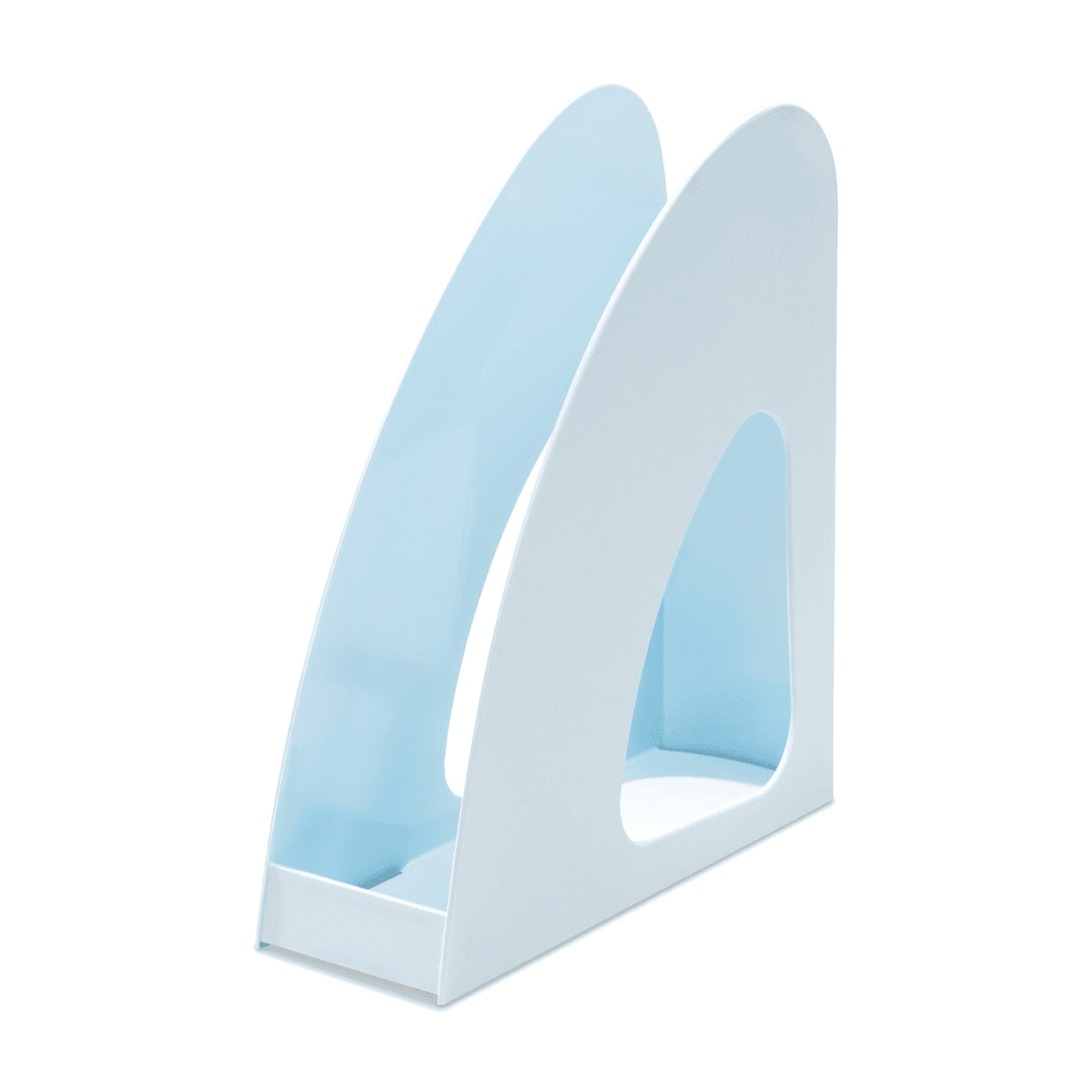 Suport vertical plastic pentru cataloage HAN Re-Loop, PP reciclat - albastru pastel