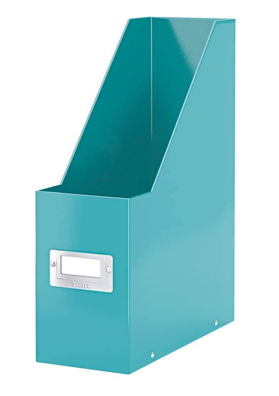 Suport vertical LEITZ WOW Click & Store, pentru documente, carton laminat, A4, turcoaz