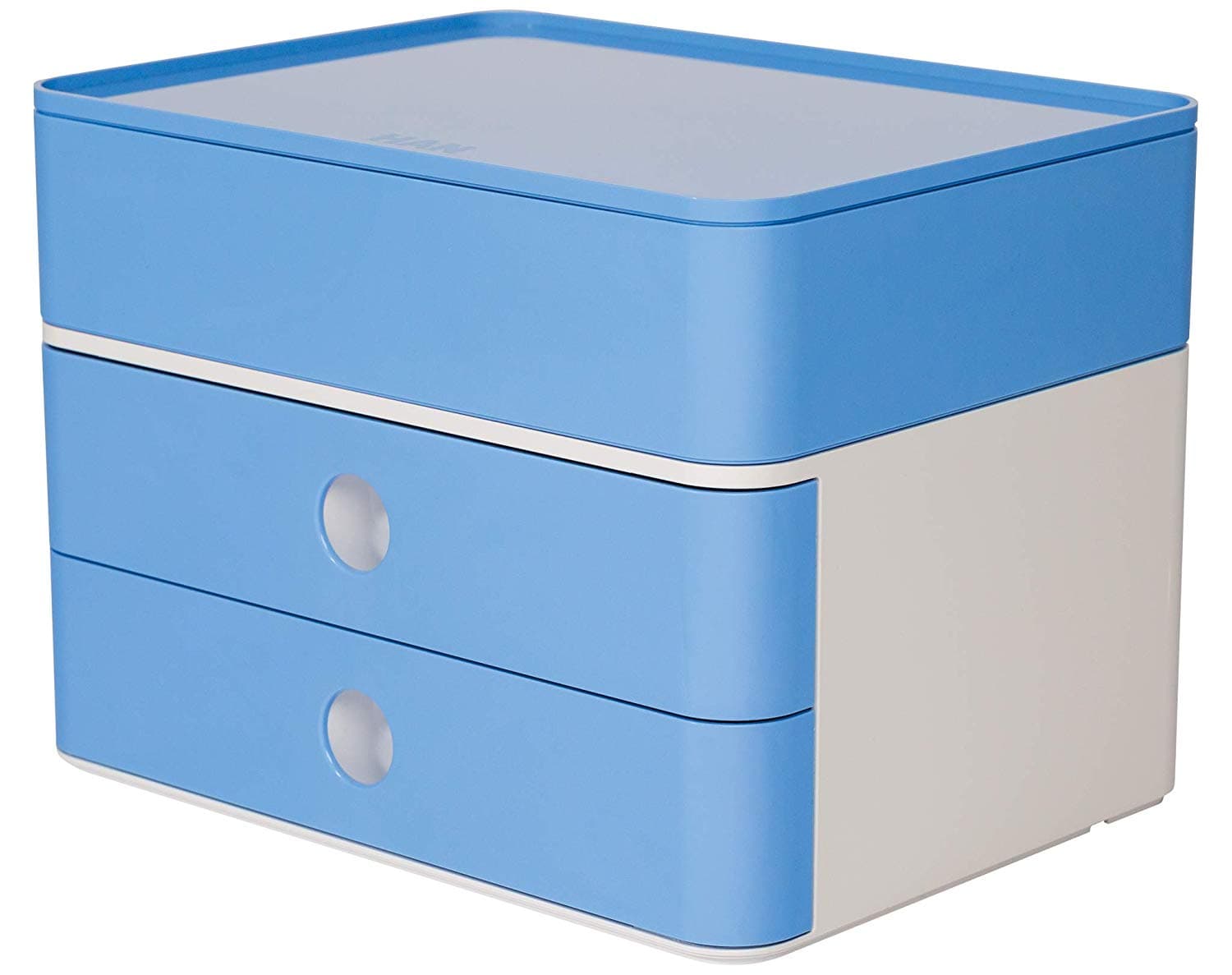 Suport cu 2 sertare + cutie ustensile HAN Allison Smart Box Plus - bleu sky