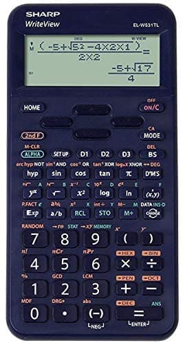 Calculator stiintific, 16 digits, 420 functii, 157x78x15mm, SHARP EL-W531TLBBL - albastru