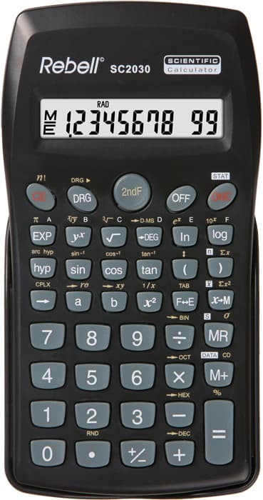 Calculator stiintific, 10 digits, 136 functii, 141 x 75 x 15 mm, Rebell - negru