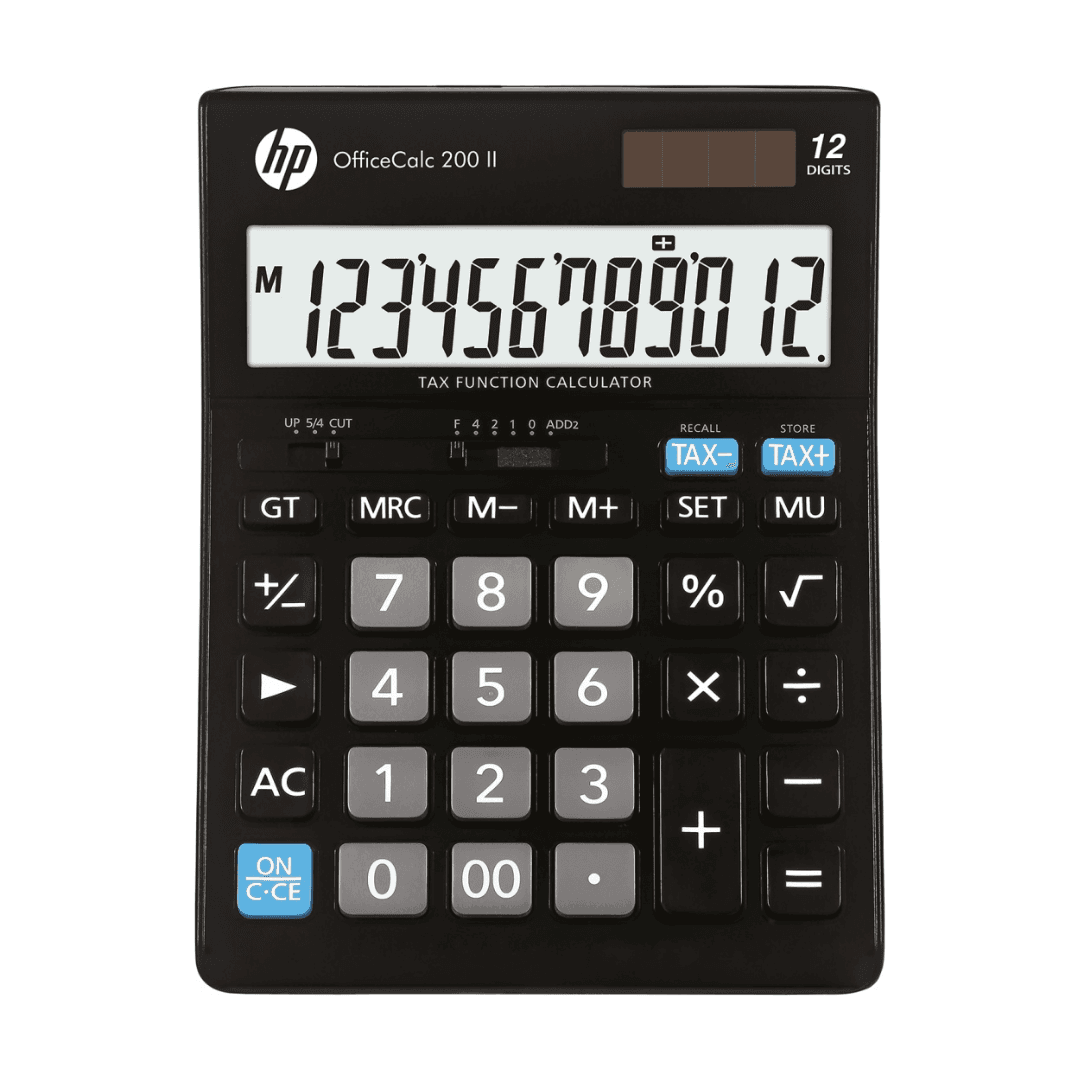 Calculator de birou, 12 digits, 179x125x30mm, solar power, HP OC200