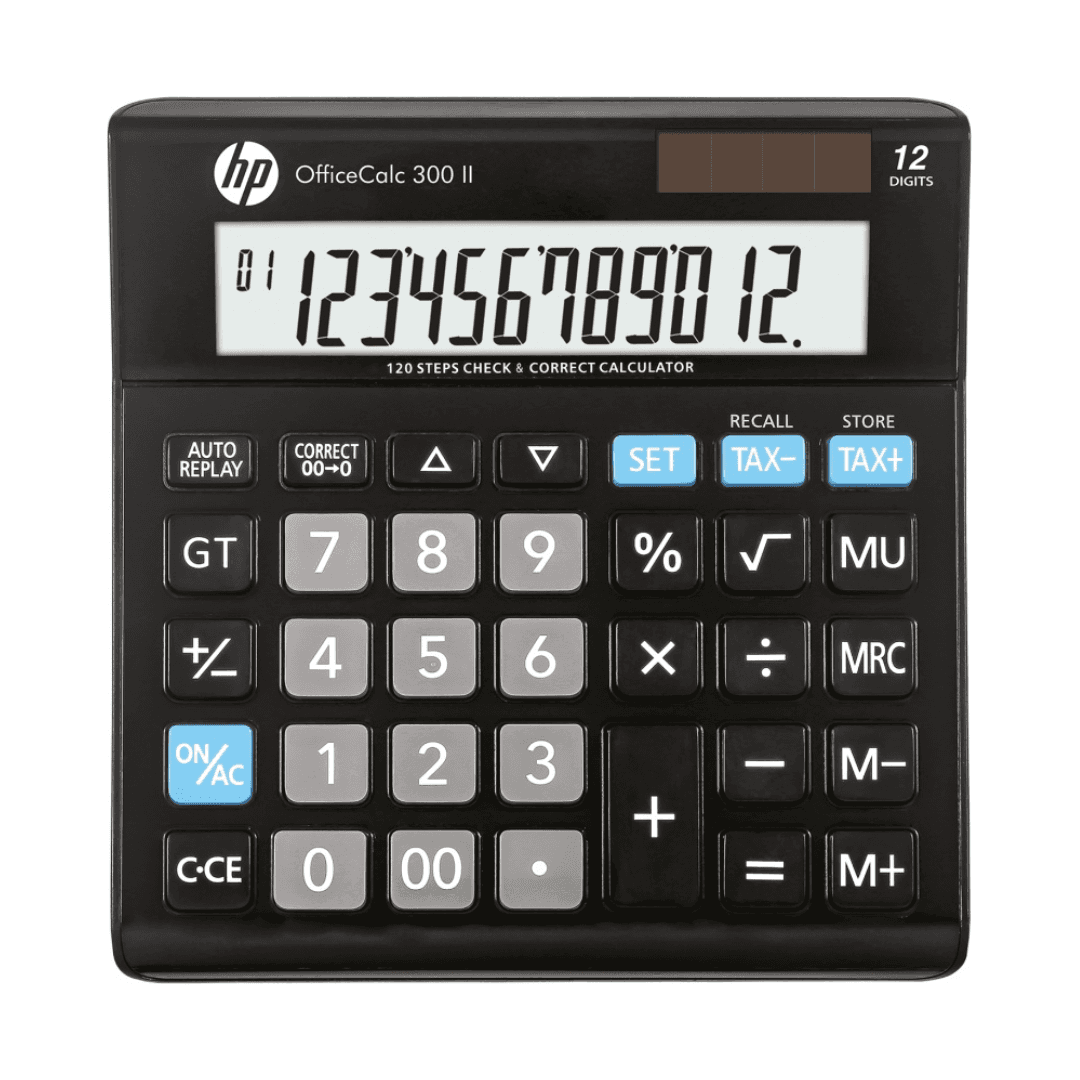 Calculator de birou, 12 digits, 158x151x29mm, solar power, HP OC300