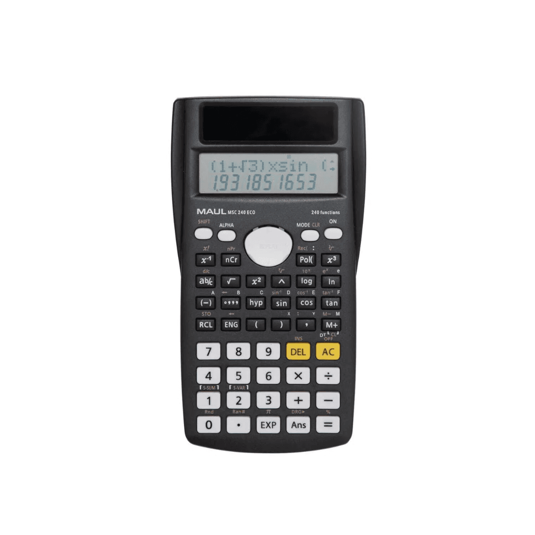Calculator stiintific, 10+2 digits, MAUL MSC240 - negru