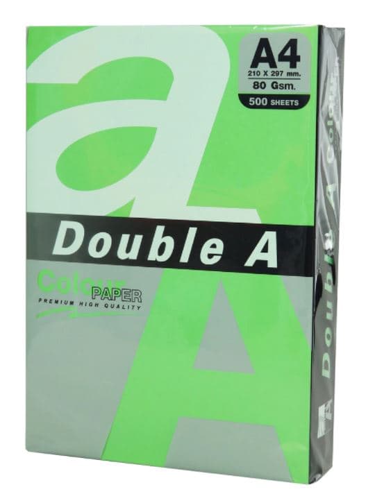 Hartie color pentru copiator A4, 80gsm, 500coli/top, Double A - parrot intens