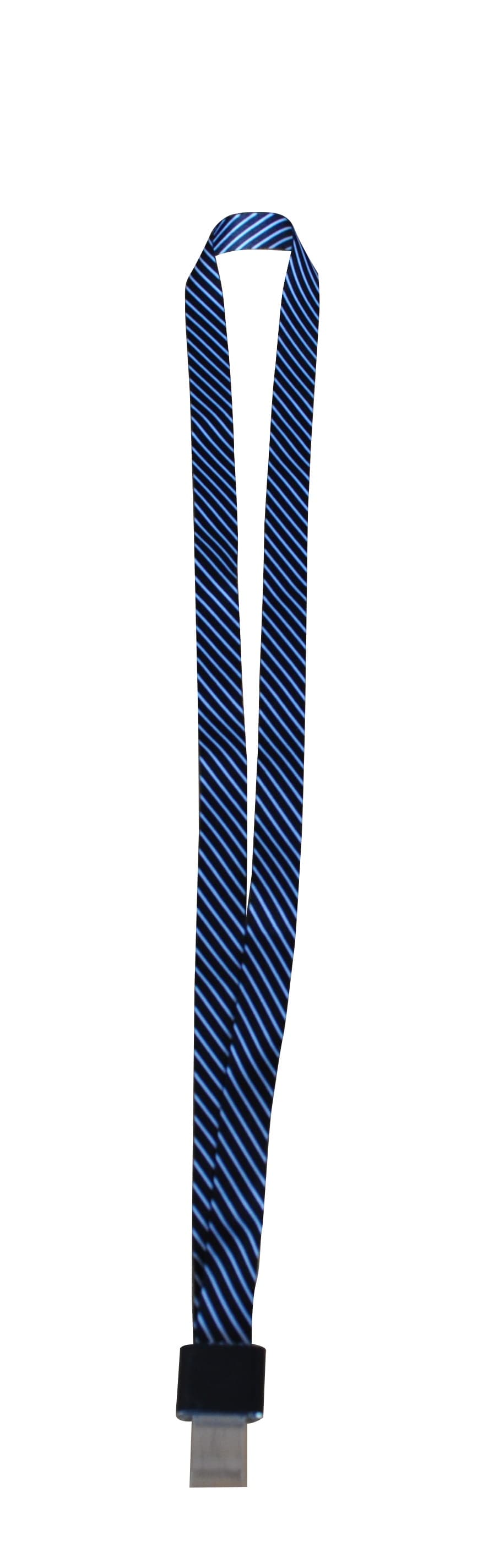 Snur textil, 15mm latime,clip metal, KEJEA - negru