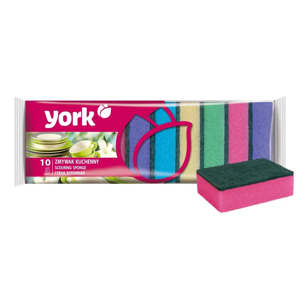 Bureti pentru spalat vase, 9x6x3cm, 10 buc/set, YORK - culori asortate