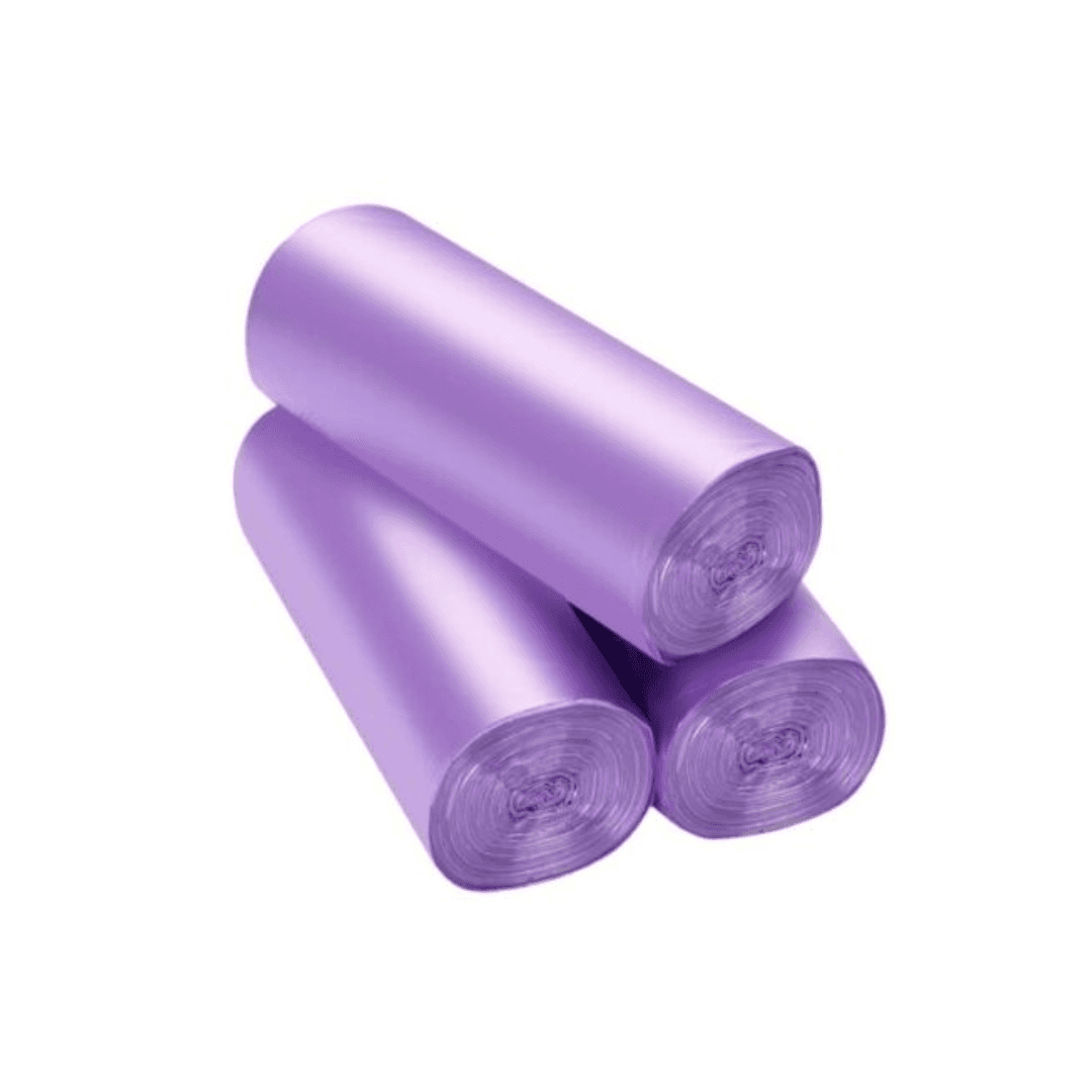 Saci menajeri extra rezistenti LDPE, 120L, 70 x 110cm, 24 microni, 25buc/rola, Sipeko - violet
