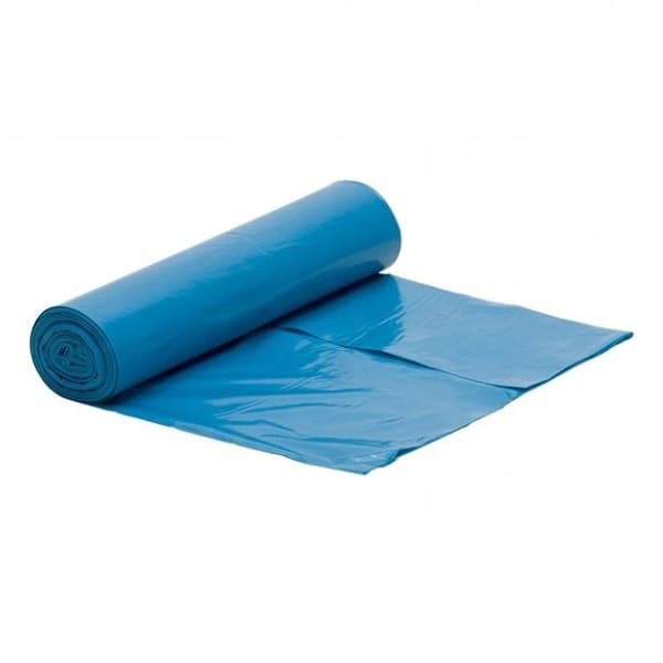Saci menajeri super rezistenti LDPE, 160L, 90 x 110cm, 28 microni, 10buc/rola, Sipeko - albastri