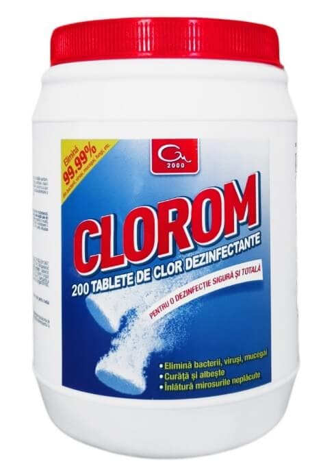 Dezinfectant tablete efervescente Virucid 200 buc, Clorom