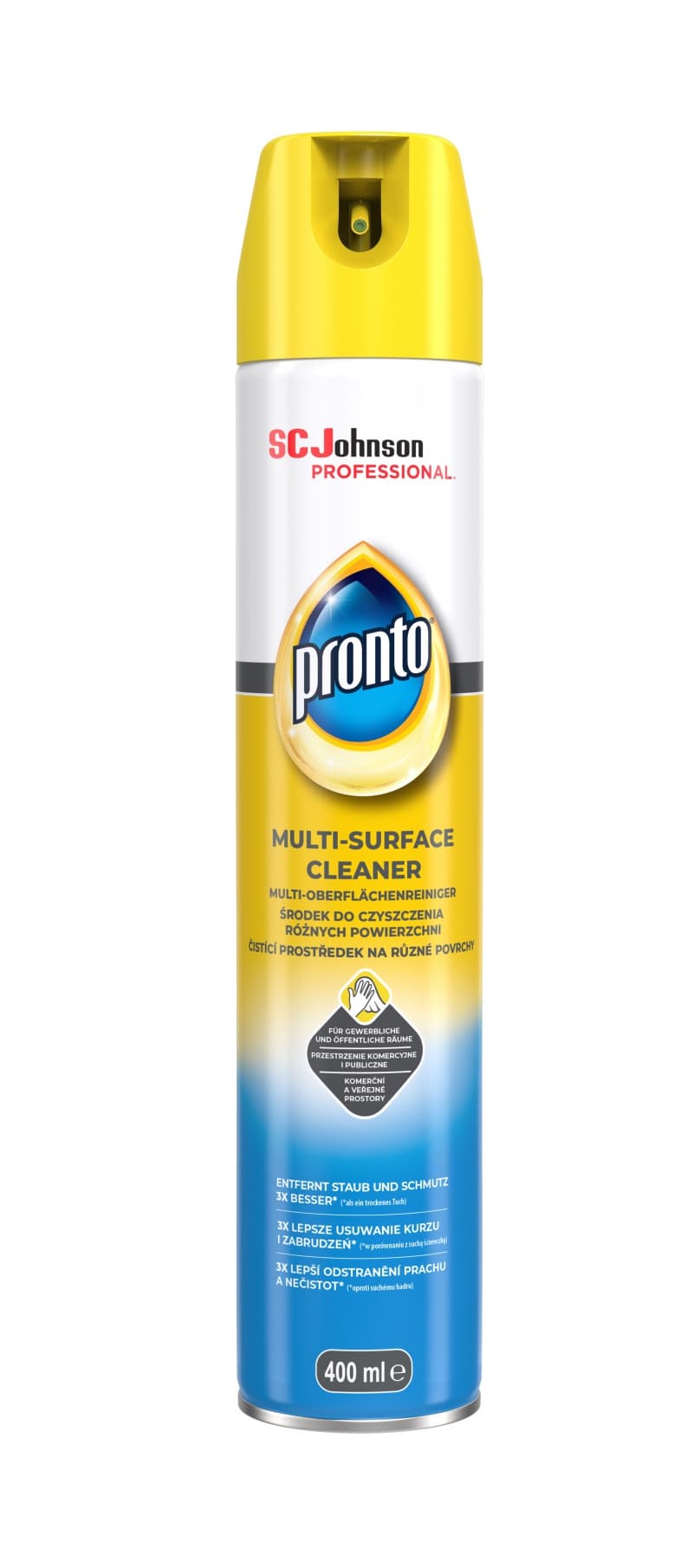 PRONTO Multi Surface Cleaner, spray cu spuma pt. curatare, stralucire, intretinere suprafete, 400ml