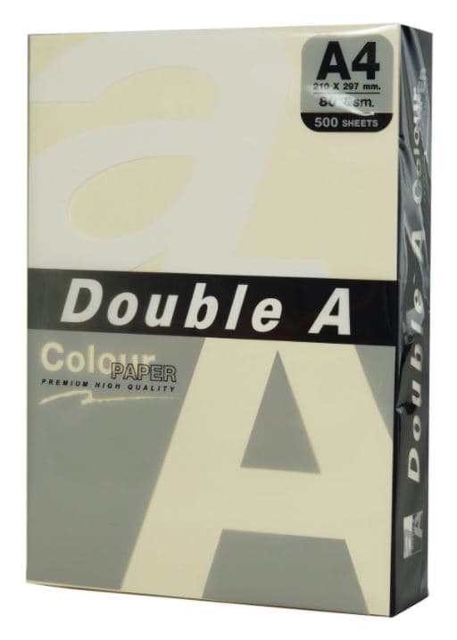 Hartie color pentru copiator A4, 80gsm, 500coli/top, Double A - pastel ivory