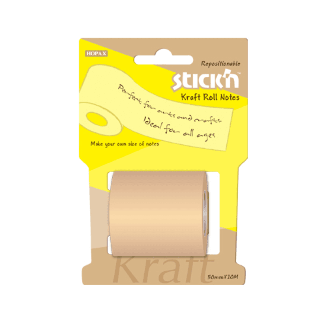 Rezerva notes autoadeziv in rola, pentru dispenser, 50 mm x 10 m, Stick'n - kraft