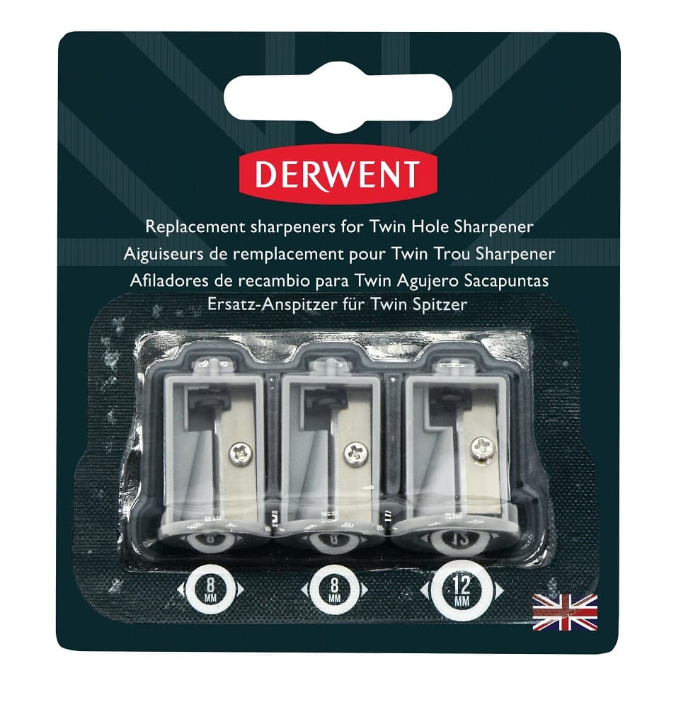 Rezerva ascutitoare electrica DERWENT Professional, pentru 2302332, 3 buc/ set, gri