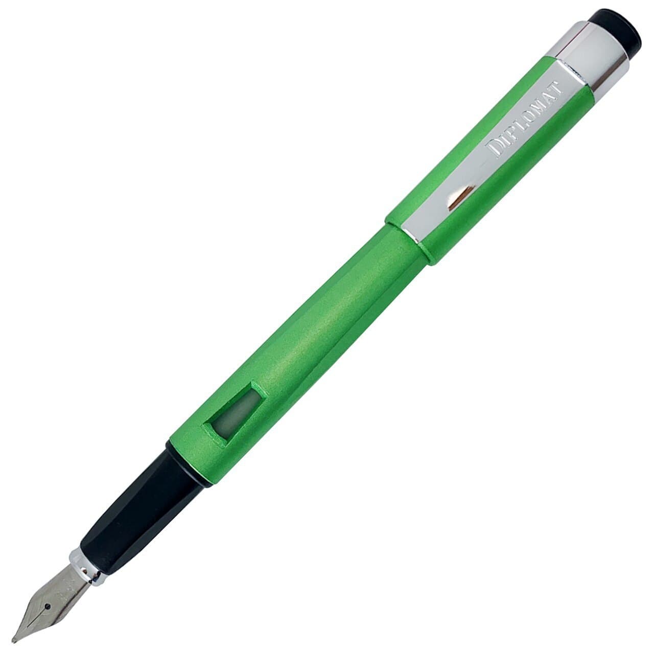 Stilou DIPLOMAT Magnum, cu penita F, din otel inoxidabil - lime green