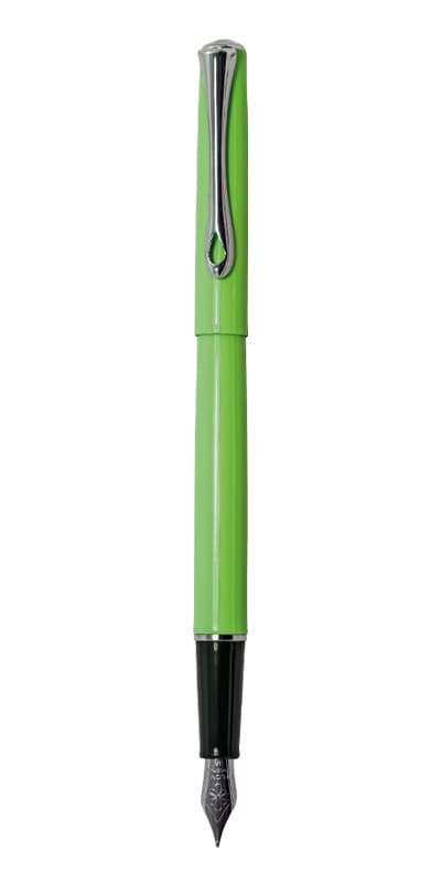 Stilou DIPLOMAT Traveller, cu penita M, din otel inoxidabil - lumi green