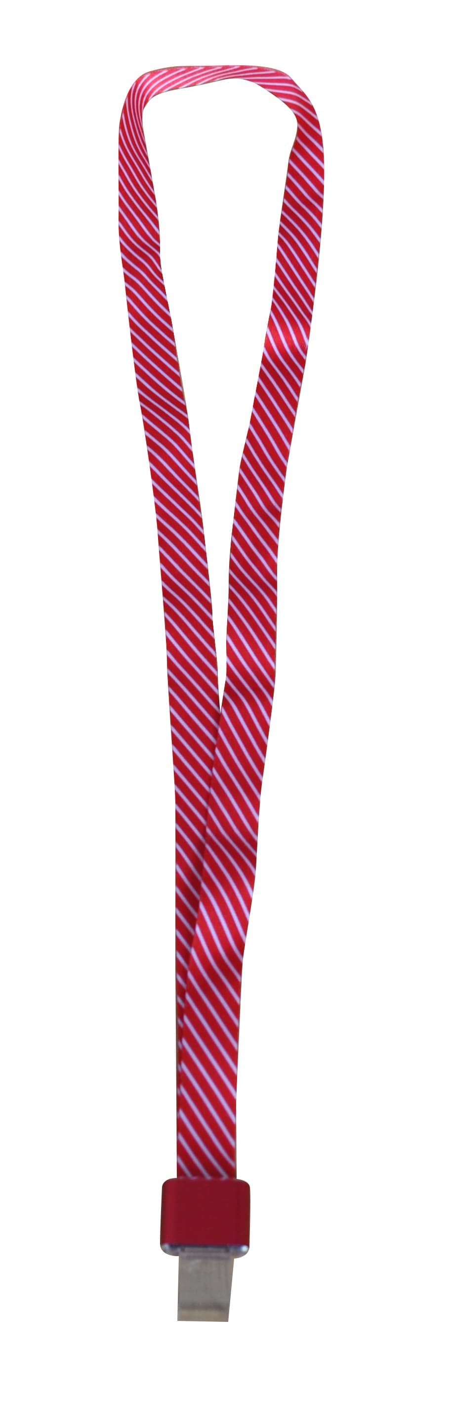 Snur textil, 15mm latime,clip metal, KEJEA - rosu