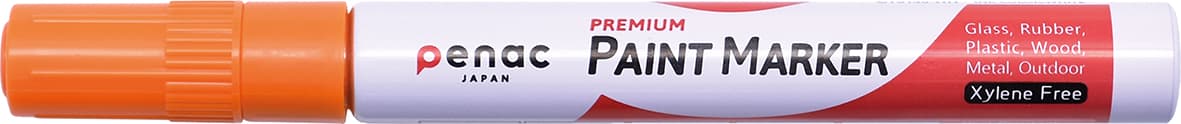 Marker cu vopsea PENAC, rezistent la temperaturi inalte, varf rotund, grosime scriere 2-4mm - orange
