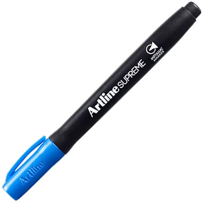 Permanent marker ARTLINE Supreme Metallic, corp plastic, varf rotund 1.0mm, - albastru metalizat