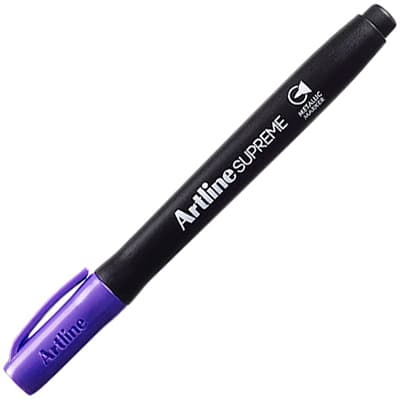 Permanent marker ARTLINE Supreme Metallic, corp plastic, varf rotund 1.0mm, - mov metalizat