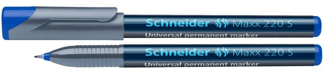 Universal permanent marker SCHNEIDER Maxx 220 S, varf 0.4mm - albastru