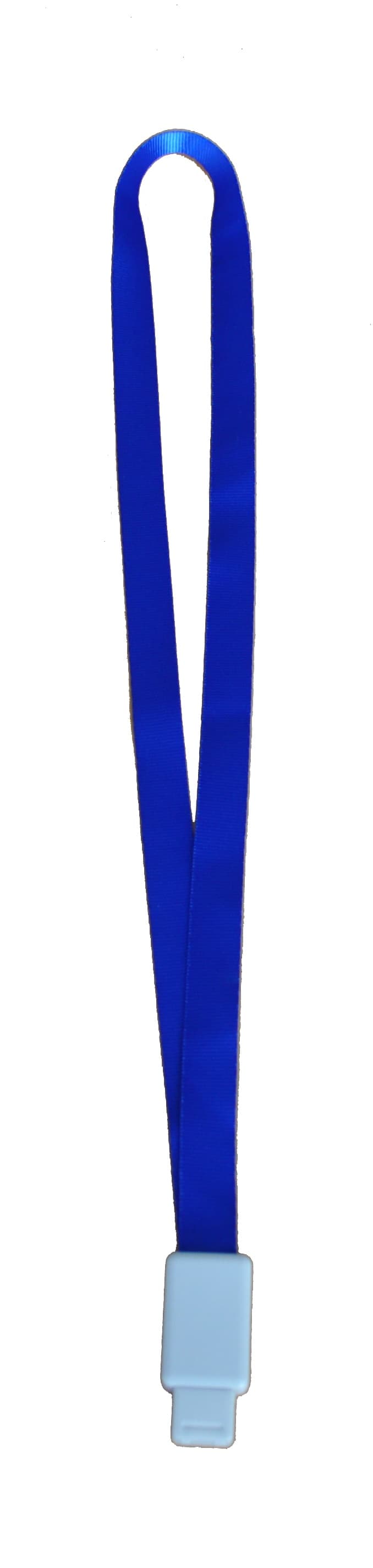 Snur textil, 15mm latime,clip retractabil, KEJEA - albastru
