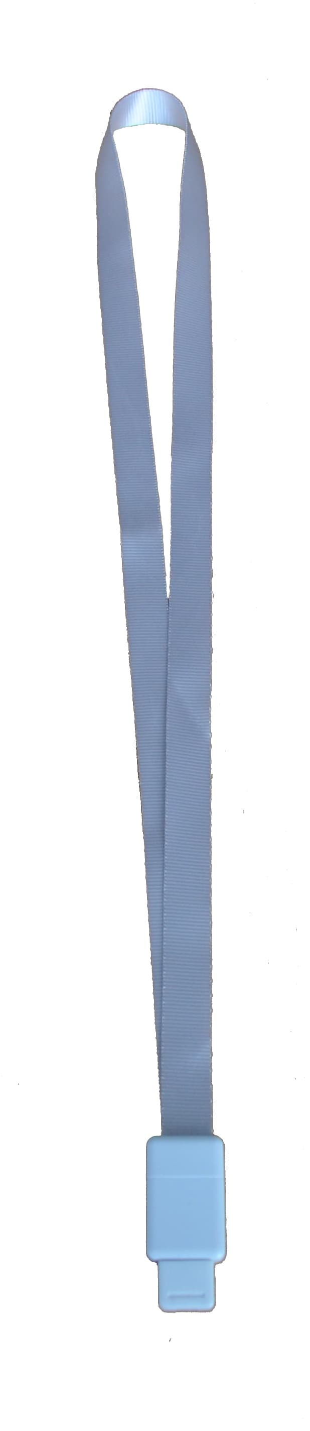 Snur textil, 15mm latime,clip retractabil, KEJEA - gri