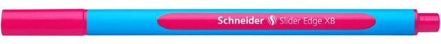 Pix SCHNEIDER Slider Edge XB, rubber grip, varf 1.4mm - scriere roz