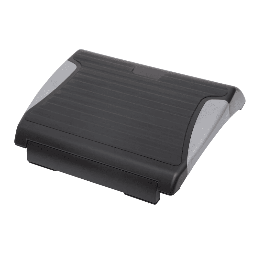 Suport pentru picioare, din plastic cauciucat, ajustabil (x4), 37x25 cm, MAUL Solid - negru