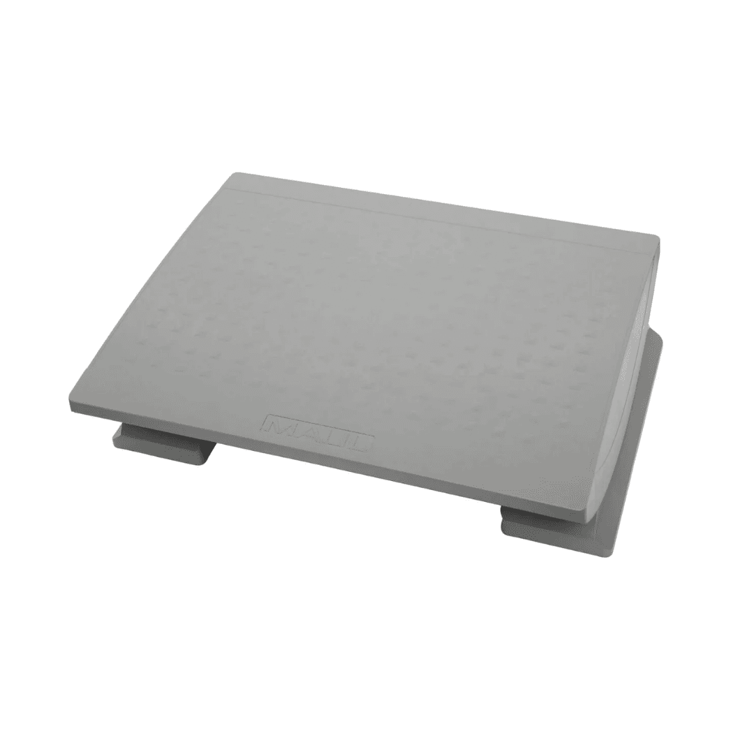 Suport pentru picioare, ergonomic, ajustabil (x5), 45x39 cm, MAUL Pro - gri
