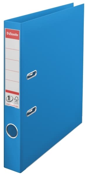 Biblioraft Esselte No.1 Power VIVIDA, PP/PP, partial reciclat, FSC, A4, 50 mm, albastru