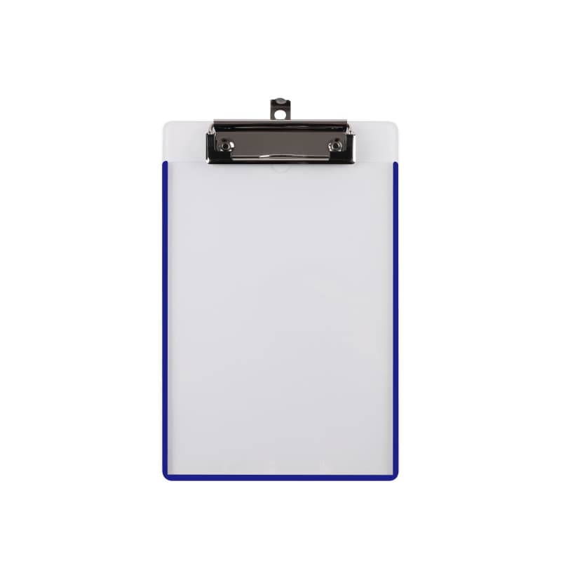 Clipboard simplu A5, din plastic rigid, clema metalica, cu buzunar pe spate, KEJEA - negru