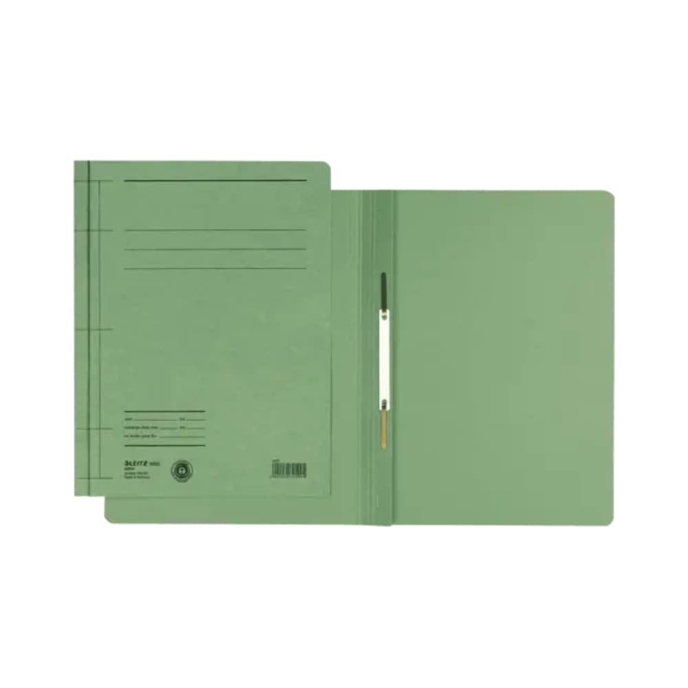 Dosar cu sina Leitz, carton, A4, 250 coli, verde