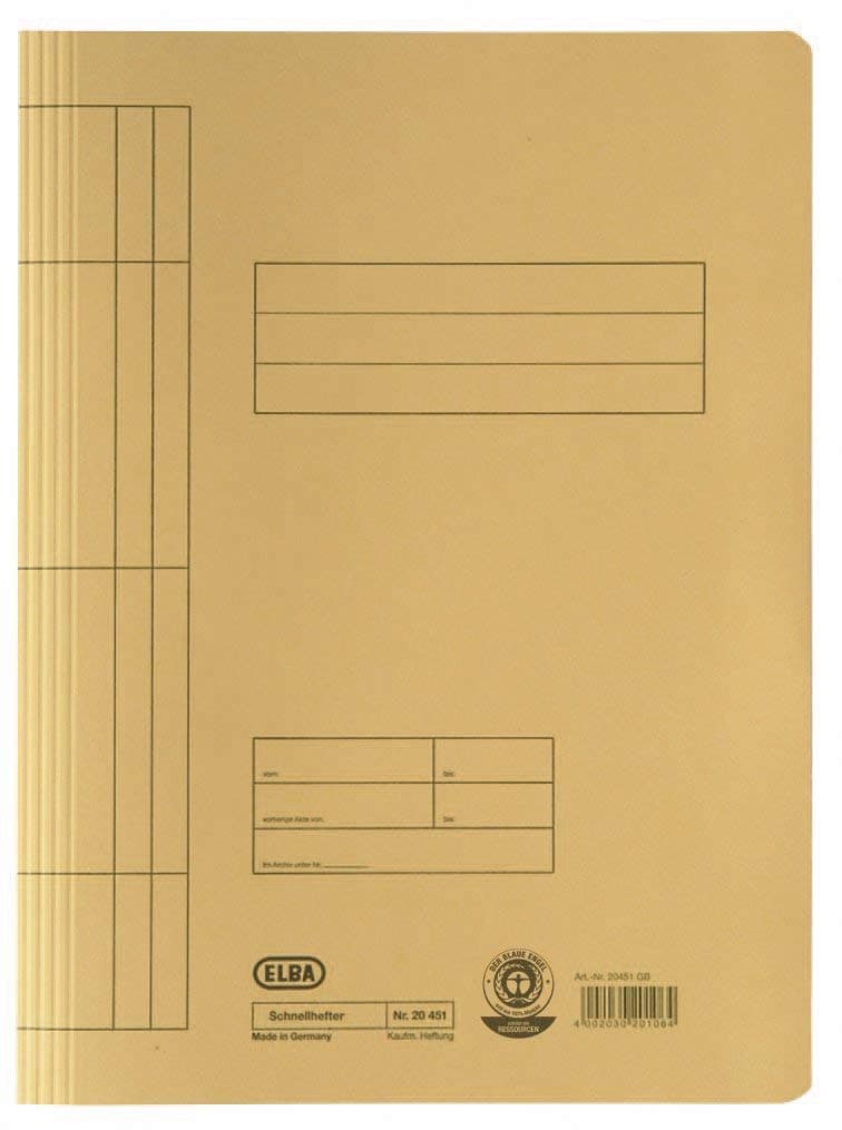 Dosar carton cu sina ELBA Smart Line - galben