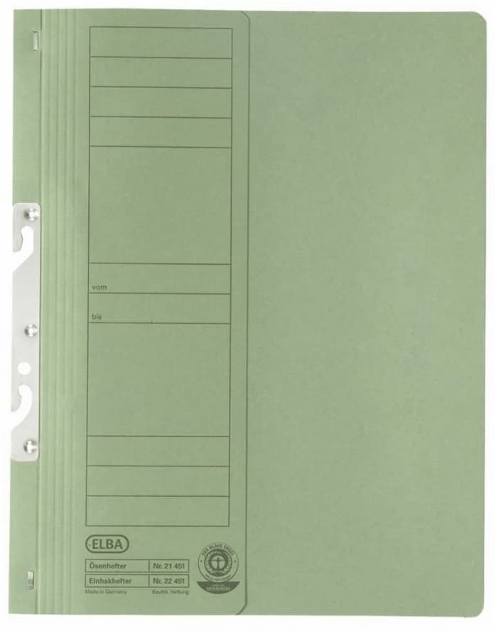 Dosar carton incopciat 1/1 ELBA Smart Line - verde
