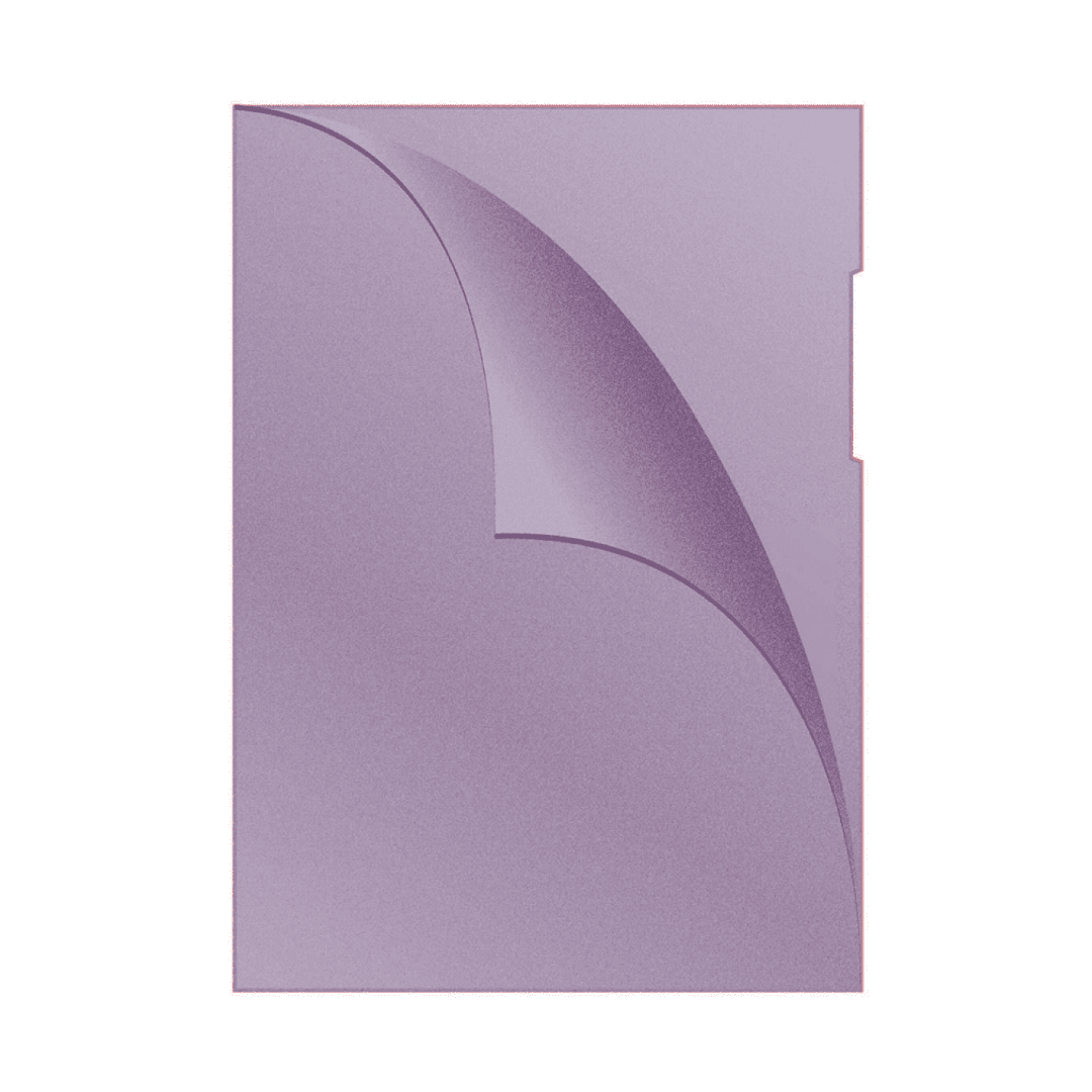 Mapa PP protectie documente A4, deschidere L, 120 microni, 100/set, DONAU - mov