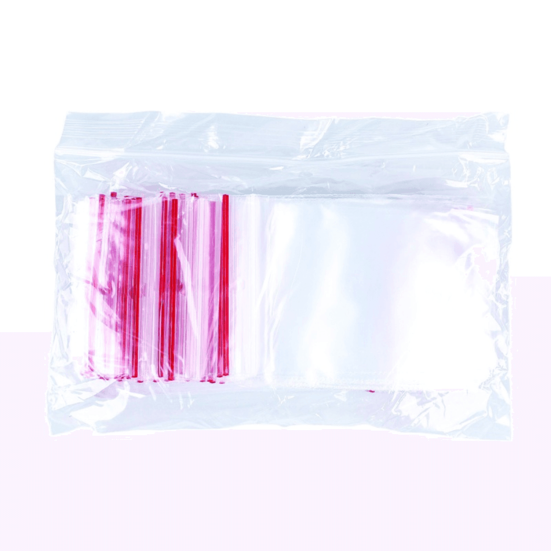 Pungi plastic cu fermoar pt sigilare, 60x 80mm, 40microni, 100buc/set, Office Products-transparente