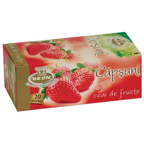 Ceai Belin capsuni,20 pliculete
